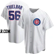 Caleb Thielbar Men's Chicago Cubs White Replica Home Jersey