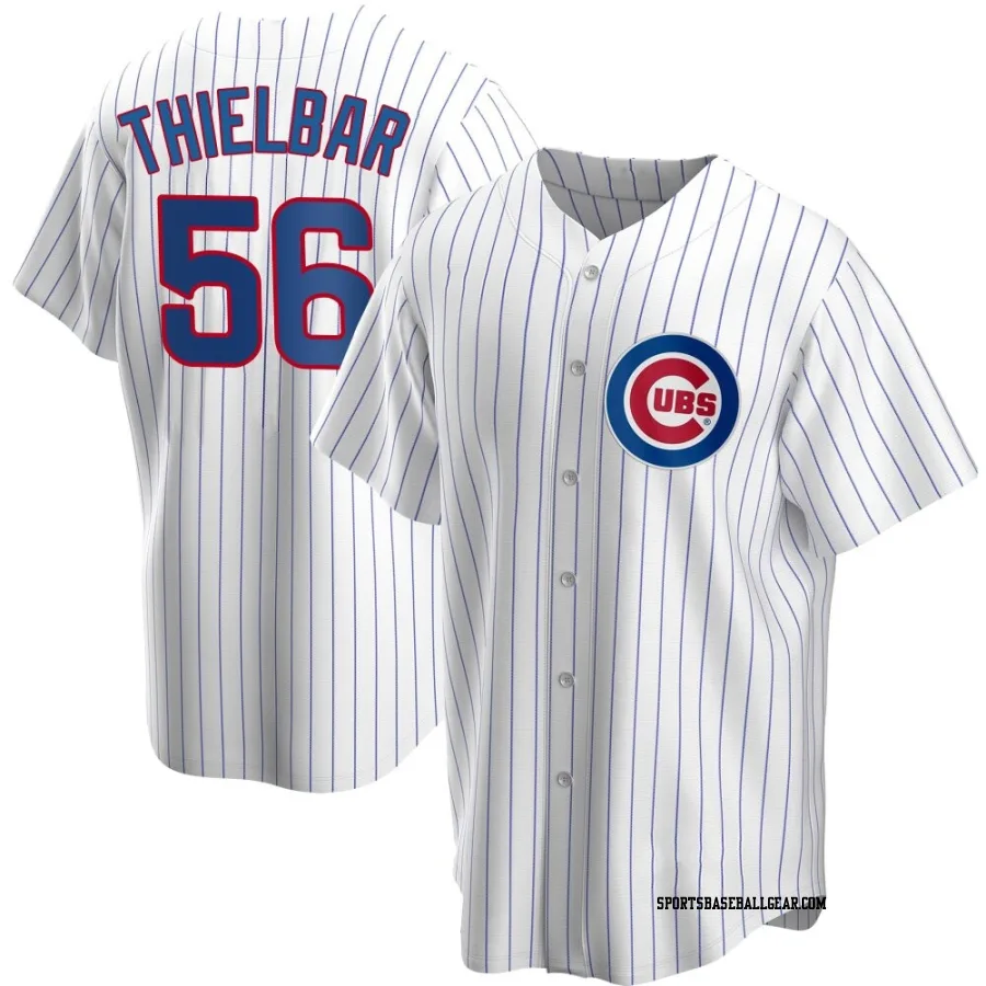 Caleb Thielbar Men's Chicago Cubs White Replica Home Jersey