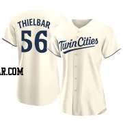 Caleb Thielbar Women's Minnesota Twins Cream Authentic Alternate Jersey