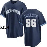 Caleb Thielbar Youth Chicago Cubs Navy Replica 2021 City Connect Jersey