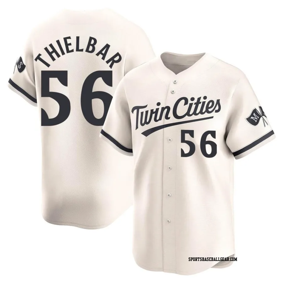 Caleb Thielbar Youth Minnesota Twins Cream Limited Alternate Jersey