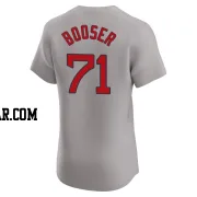 Cam Booser Men's Boston Red Sox Gray Elite Road Jersey