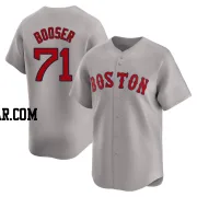 Cam Booser Men's Boston Red Sox Gray Limited Away Jersey