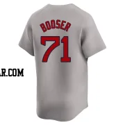 Cam Booser Men's Boston Red Sox Gray Limited Away Jersey