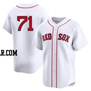 Cam Booser Men's Boston Red Sox White Limited 2nd Home Jersey