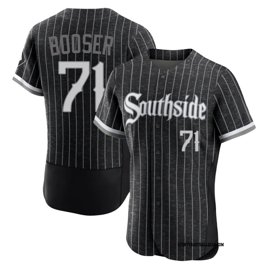 Cam Booser Men's Chicago White Sox Black Authentic 2021 City Connect Jersey