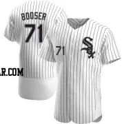 Cam Booser Men's Chicago White Sox White Authentic Home Jersey