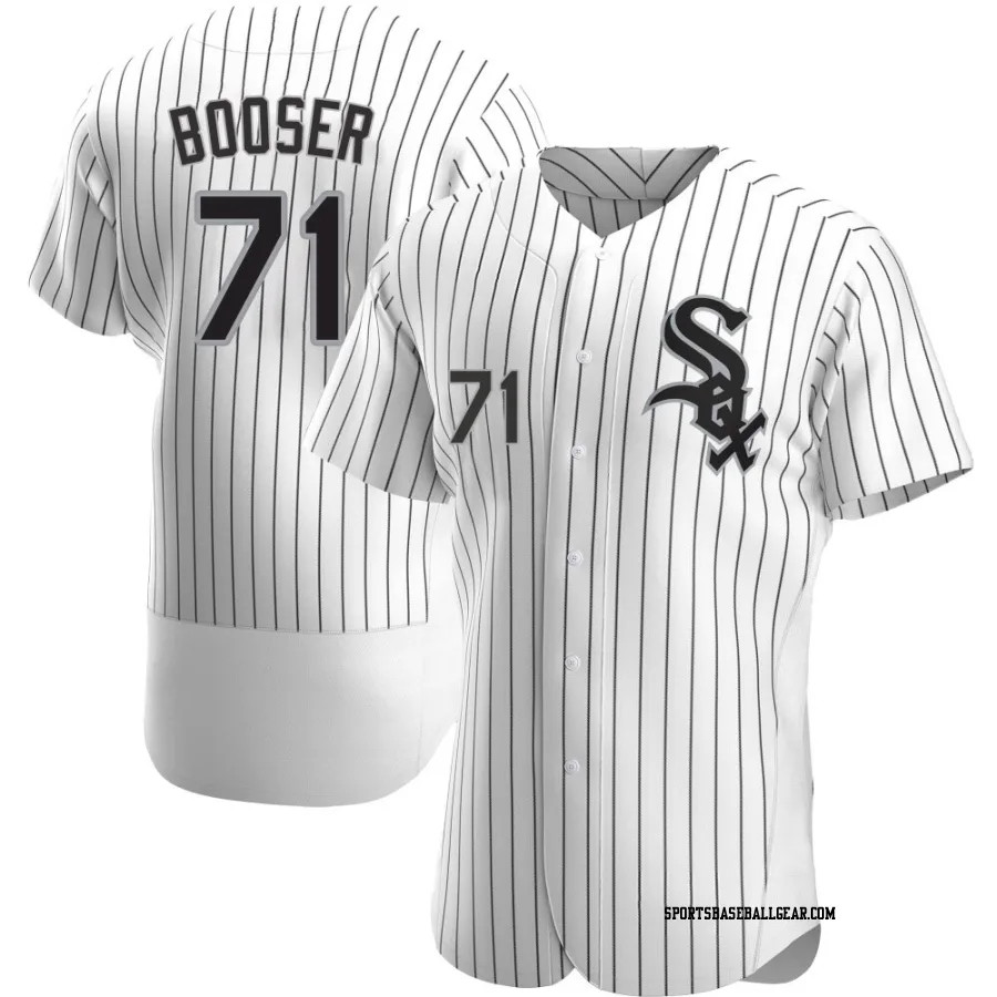 Cam Booser Men's Chicago White Sox White Authentic Home Jersey