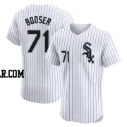 Cam Booser Men's Chicago White Sox White Elite Home Jersey