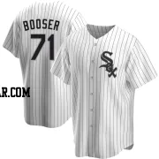 Cam Booser Men's Chicago White Sox White Replica Home Jersey