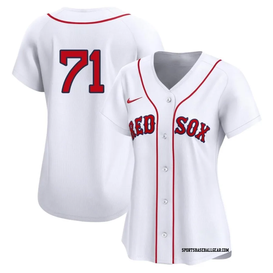 Cam Booser Women's Boston Red Sox White Limited 2nd Home Jersey