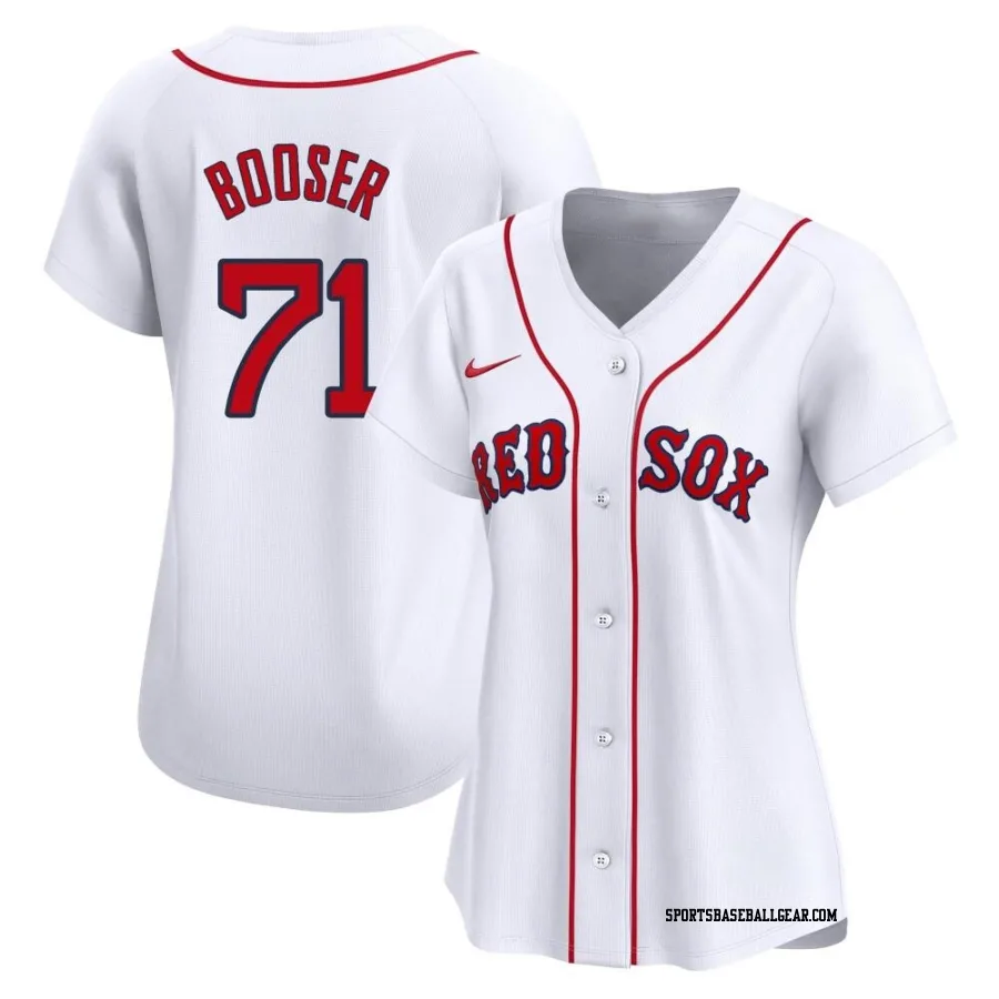 Cam Booser Women's Boston Red Sox White Limited Home Jersey