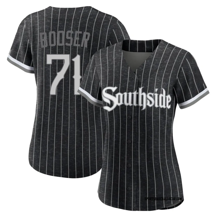 Cam Booser Women's Chicago White Sox Black Authentic 2021 City Connect Jersey