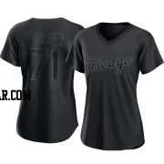 Cam Booser Women's Chicago White Sox Black Authentic Pitch Fashion Jersey