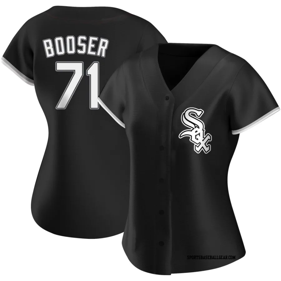 Cam Booser Women's Chicago White Sox Black Replica Alternate Jersey