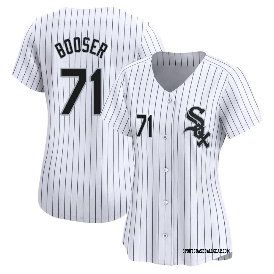 Cam Booser Women's Chicago White Sox White Limited Home Jersey