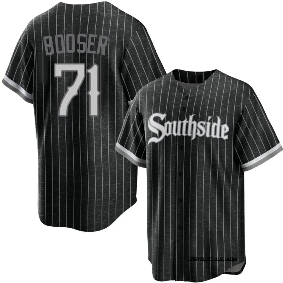 Cam Booser Youth Chicago White Sox Black Replica 2021 City Connect Jersey