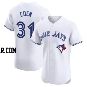 Cam Eden Men's Toronto Blue Jays White Elite Home Jersey