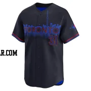 Cam Eden Youth Toronto Blue Jays Black Limited 2024 City Connect Jersey