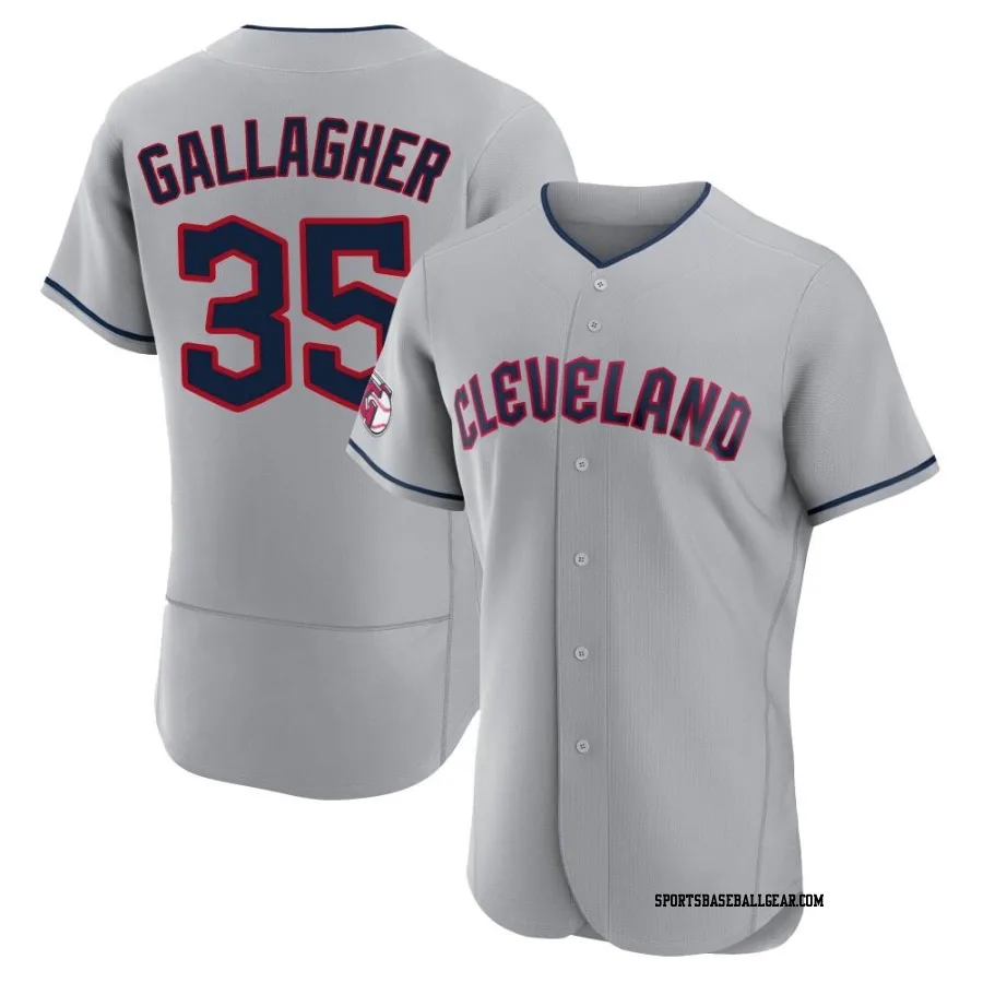 Cam Gallagher Men's Cleveland Guardians Gray Authentic Road Jersey