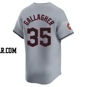 Cam Gallagher Men's Cleveland Guardians Gray Limited Road Jersey