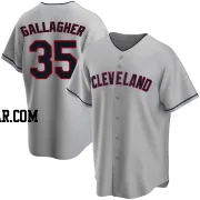 Cam Gallagher Men's Cleveland Guardians Gray Replica Road Jersey