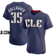 Cam Gallagher Men's Cleveland Guardians Navy Elite 2024 City Connect Jersey