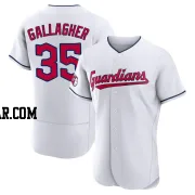 Cam Gallagher Men's Cleveland Guardians White Authentic Home Jersey