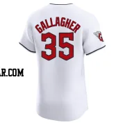 Cam Gallagher Men's Cleveland Guardians White Elite Home Jersey