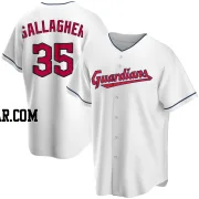 Cam Gallagher Men's Cleveland Guardians White Replica Home Jersey