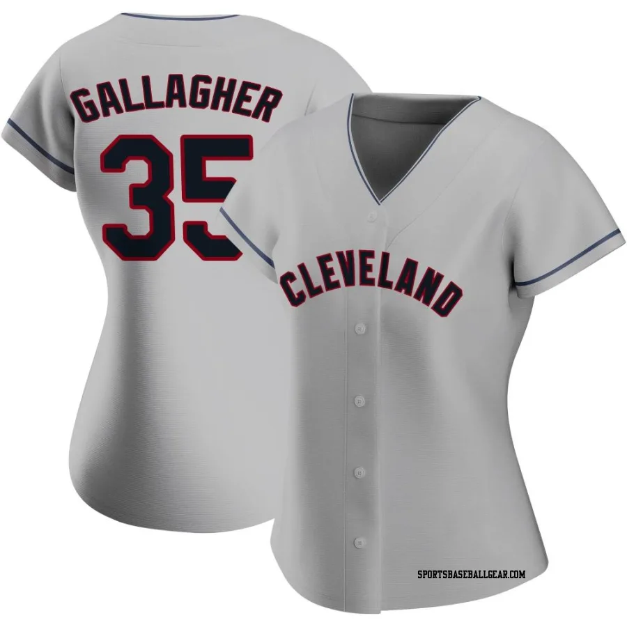 Cam Gallagher Women's Cleveland Guardians Gray Authentic Road Jersey