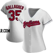 Cam Gallagher Women's Cleveland Guardians White Replica Home Jersey