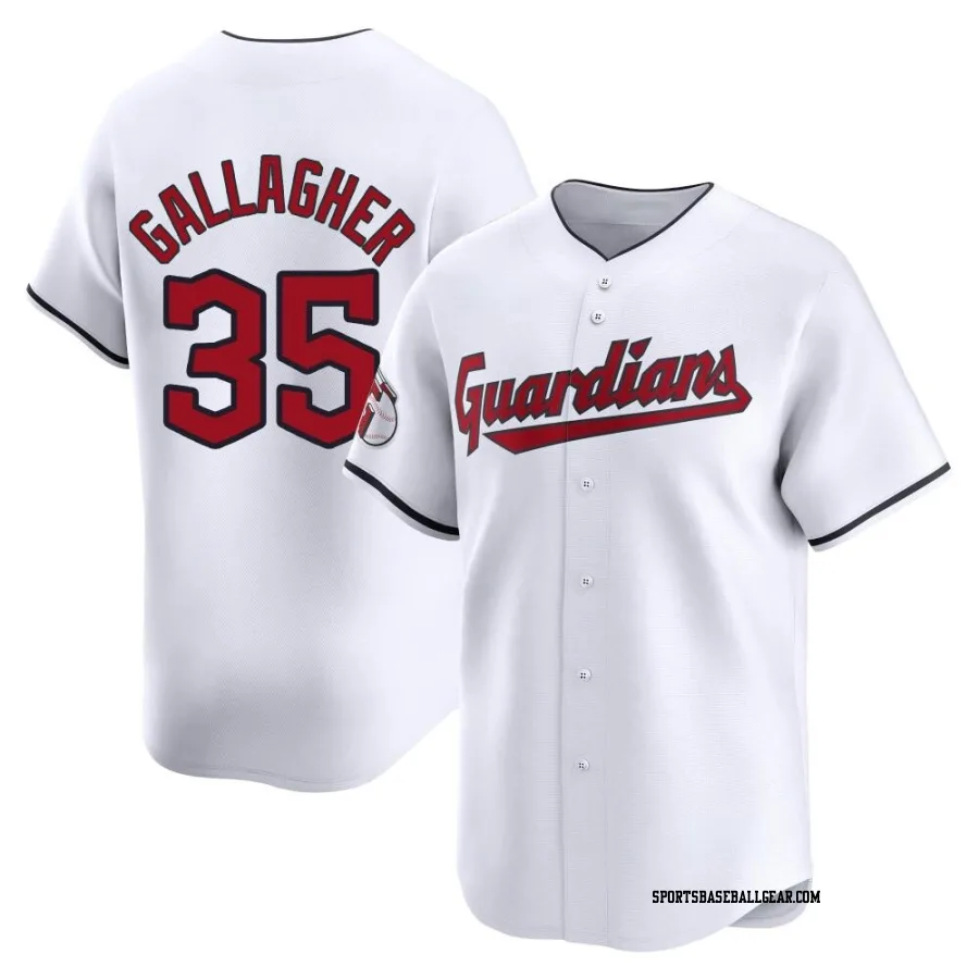 Cam Gallagher Youth Cleveland Guardians White Limited Home Jersey