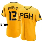 Cameron Alldred Men's Pittsburgh Pirates Gold Authentic 2023 City Connect Jersey