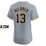 Cameron Alldred Men's Pittsburgh Pirates Gray Elite Road Jersey