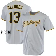 Cameron Alldred Men's Pittsburgh Pirates Gray Replica Road Jersey