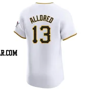 Cameron Alldred Men's Pittsburgh Pirates White Elite Home Jersey