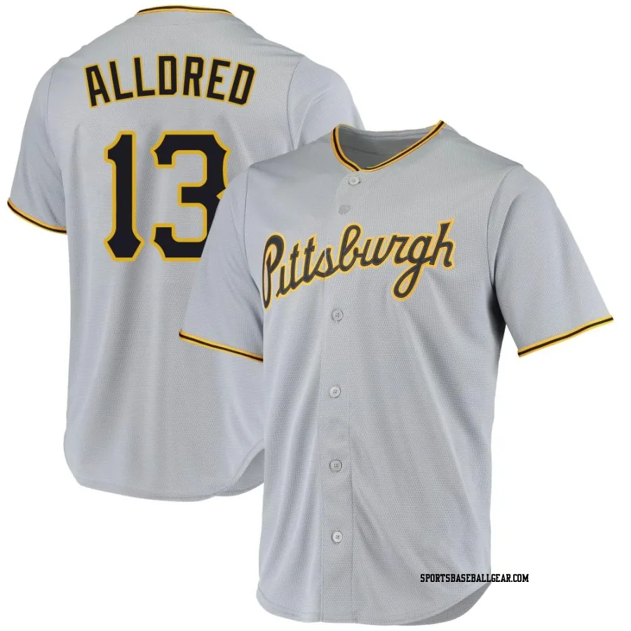 Cameron Alldred Youth Pittsburgh Pirates Gray Replica Road Jersey