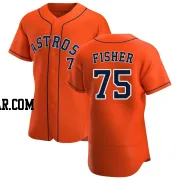 Cameron Fisher Men's Houston Astros Orange Authentic Alternate Jersey