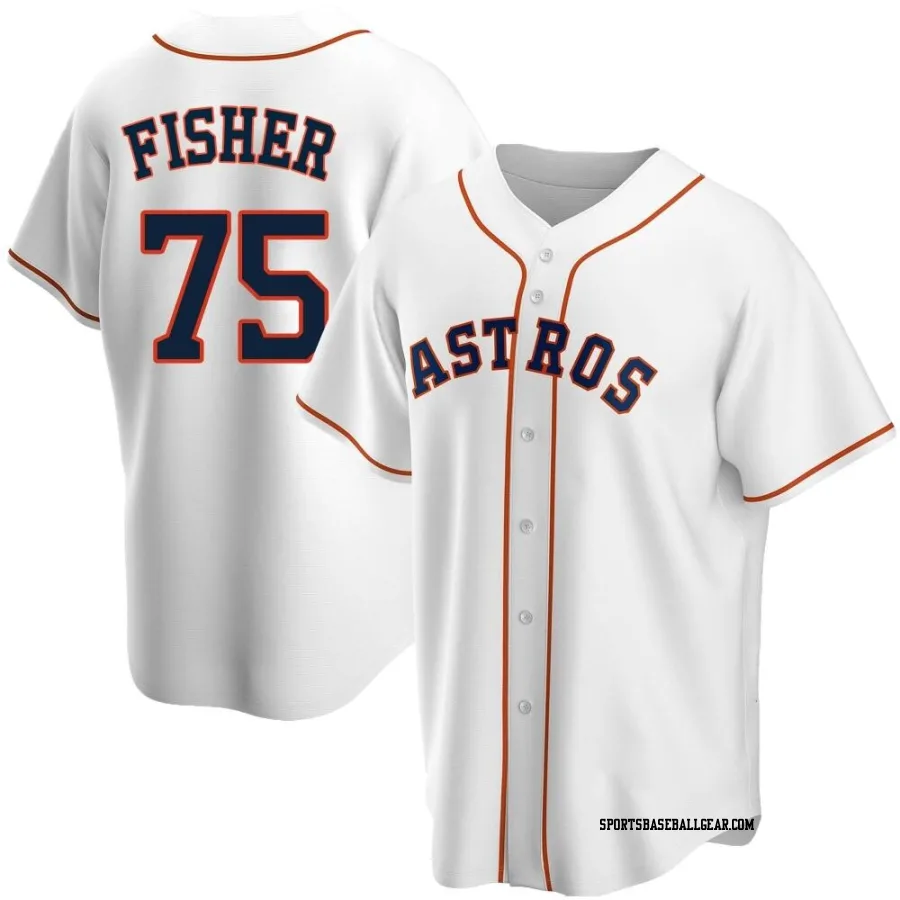 Cameron Fisher Men's Houston Astros White Replica Home Jersey