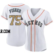 Cameron Fisher Women's Houston Astros Gold Authentic White 2023 Collection Jersey