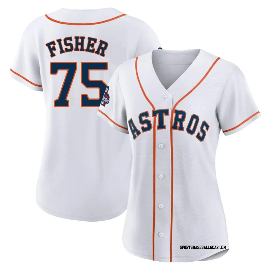 Cameron Fisher Women's Houston Astros White Replica 2022 World Series Champions Home Jersey