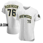 Cameron Robinson Men's Milwaukee Brewers White Authentic Alternate Jersey