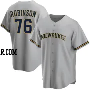 Cameron Robinson Youth Milwaukee Brewers Gray Replica Road Jersey