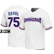 Camilo Doval Men's Dominican Republic Baseball White Replica 2023 World Baseball Classic Jersey