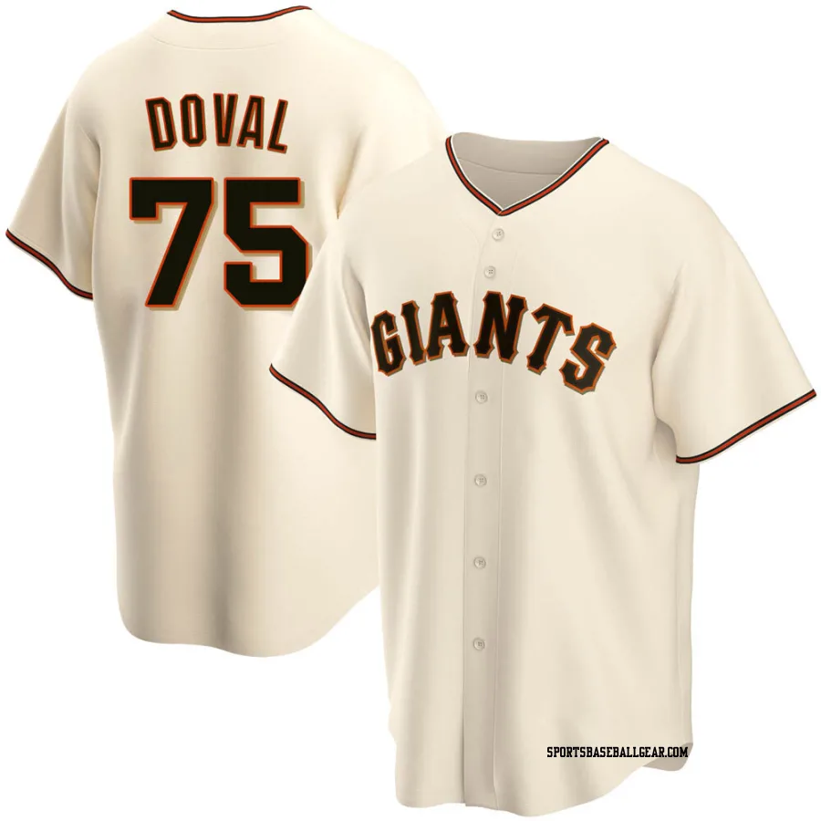 Camilo Doval Men's San Francisco Giants Cream Replica Home Jersey