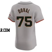 Camilo Doval Men's San Francisco Giants Gray Elite Road Jersey