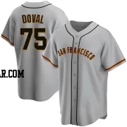 Camilo Doval Men's San Francisco Giants Gray Replica Road Jersey