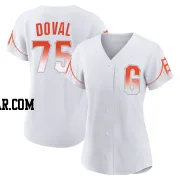 Camilo Doval Women's San Francisco Giants White Authentic 2021 City Connect Jersey