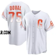 Camilo Doval Youth San Francisco Giants White Replica 2021 City Connect Jersey